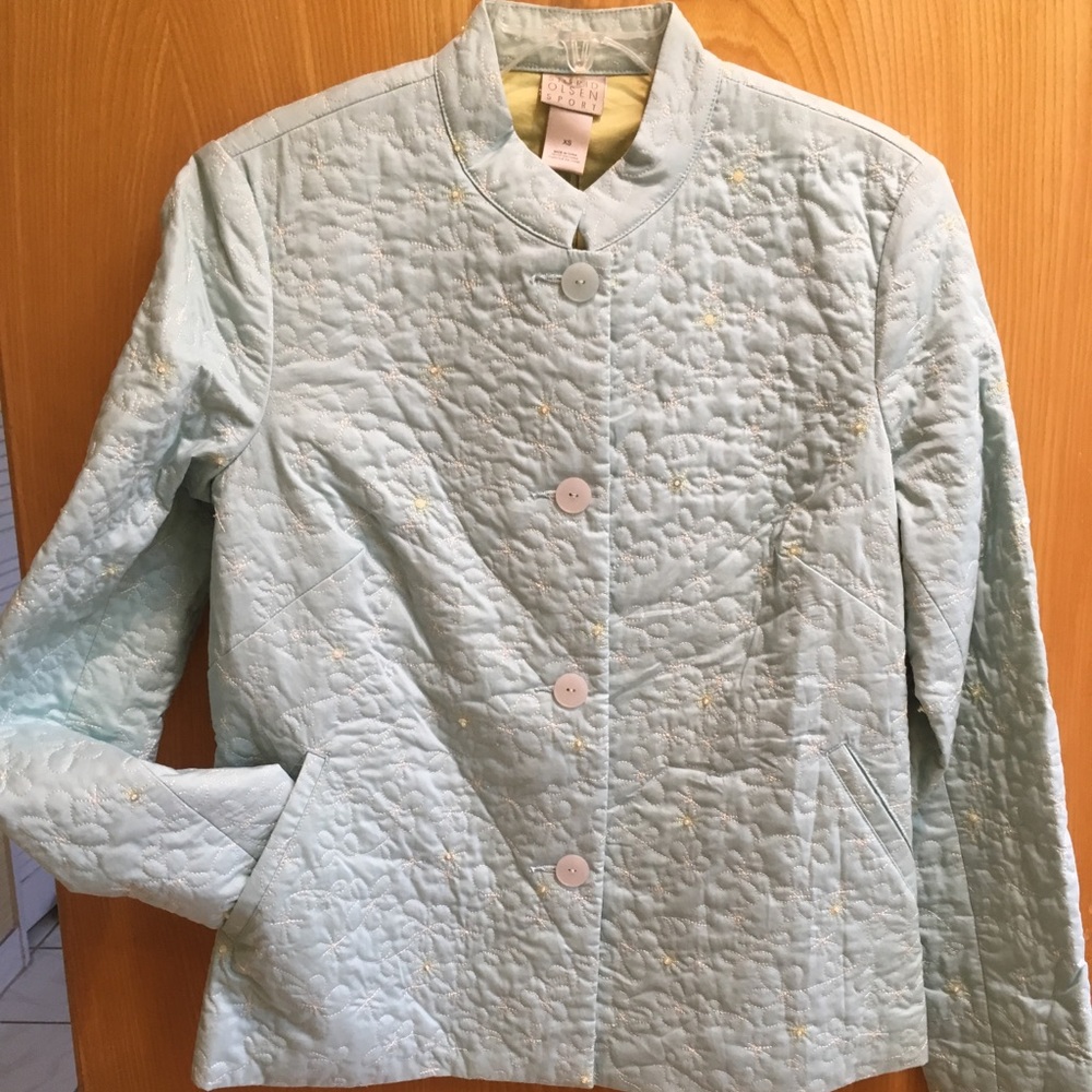 NWT Sigrid Olsen beaded quilted jacket XS